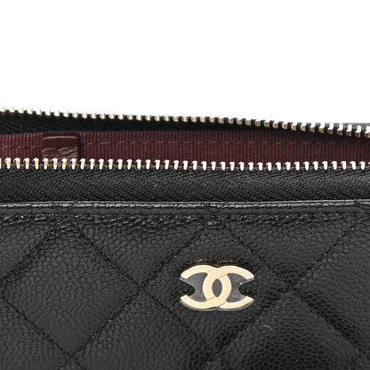 Chanel Caviar Quilted Zipped Key Holder Case Black 9 of 11