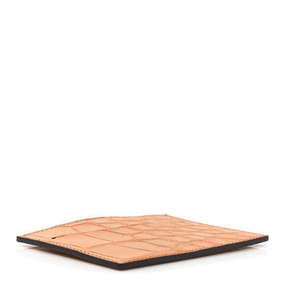 Hermes Matte Alligator Petit H Card Case Orange Caramel 4 of 7