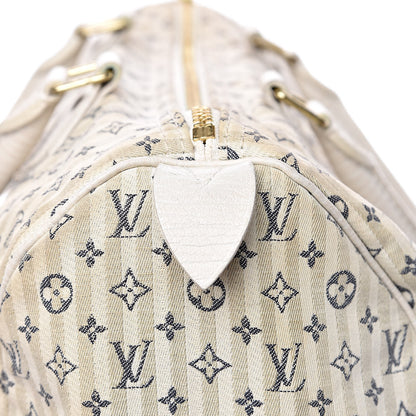 Louis Vuitton Mini Lin Croisette Speedy 30 Blue 7 of 15