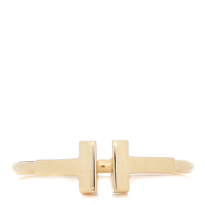 Tiffany 18K Yellow Gold T Wire Ring 53 6.5 1 of 5
