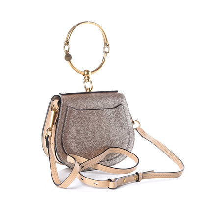 Chloe Metallic Calfskin Small Nile Bracelet Bag Gold 2 of 13