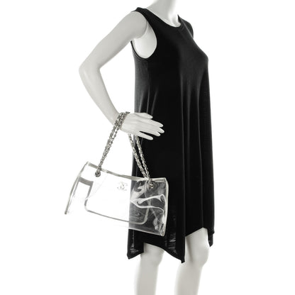 Chanel Vinyl Naked Tote Silver 2 of 6