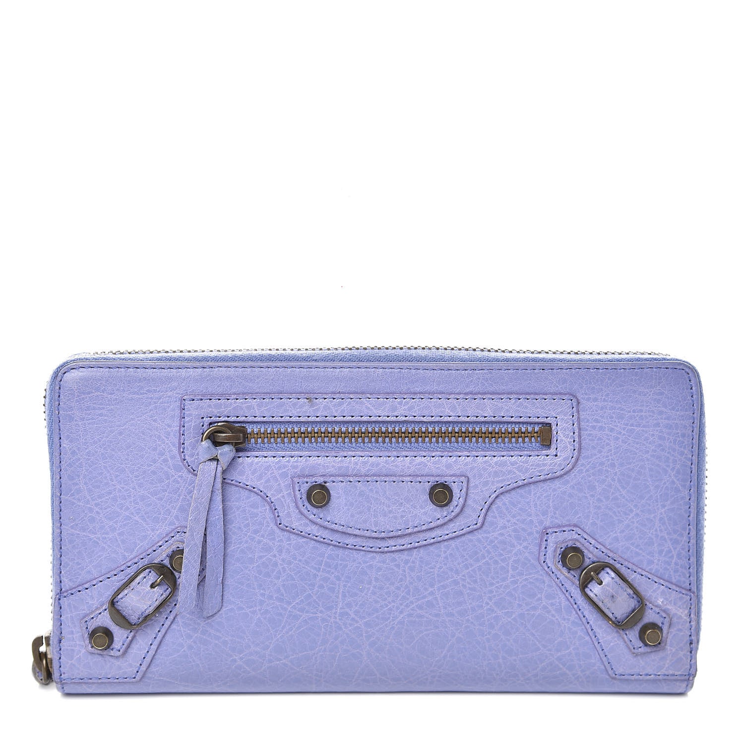 Balenciaga Agneau Classic Hardware Continental Zip Around Wallet Mauve 1 of 7