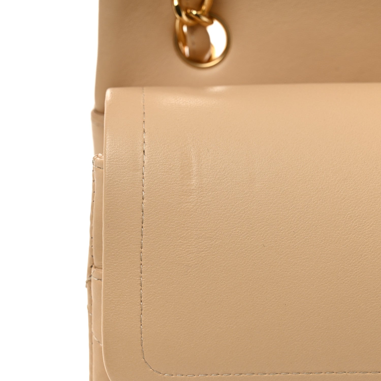 Chanel Lambskin Quilted Jumbo Double Flap Beige 11 of 11