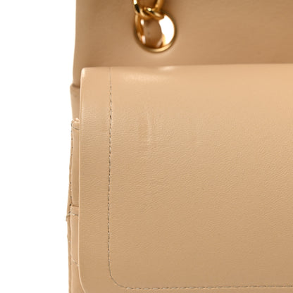 Chanel Lambskin Quilted Jumbo Double Flap Beige 11 of 11