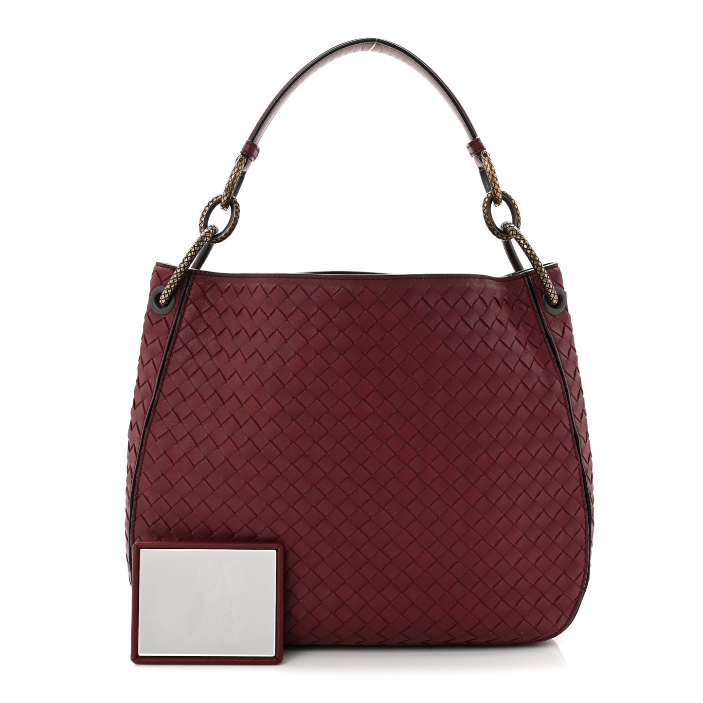 Nappa Intrecciato Small Loop Bordeaux