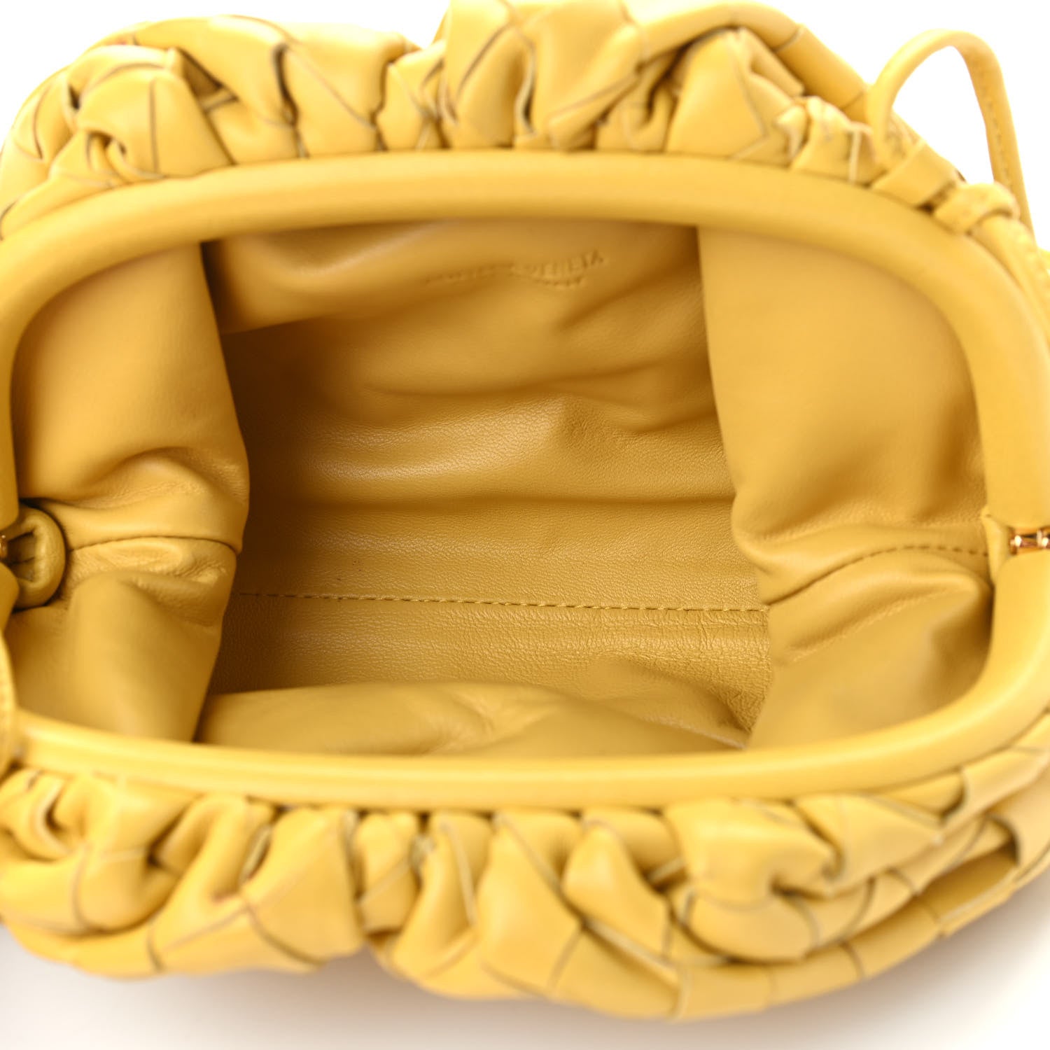 Bottega Veneta Nappa Intrecciato The Mini Pouch Buttercup 5 of 11