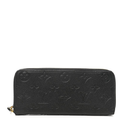 Louis Vuitton Empreinte Clemence Wallet Black 1 of 6