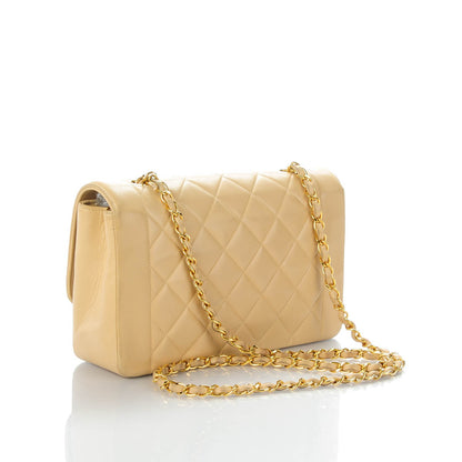 Chanel Lambskin Quilted Medium Single Flap Beige 3 of 9