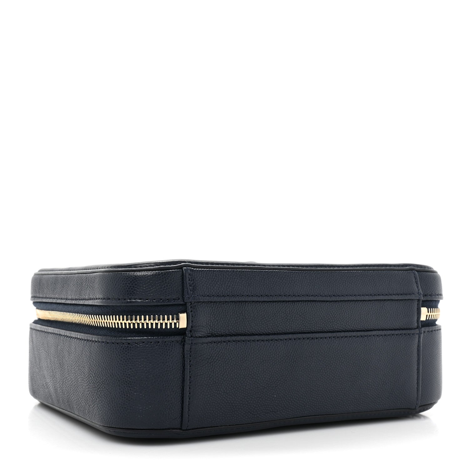 Chanel Caviar Quilted Medium CC Filigree Vanity Case Navy 4 of 12