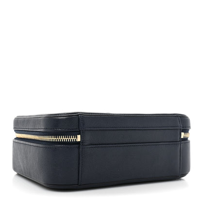 Chanel Caviar Quilted Medium CC Filigree Vanity Case Navy 4 of 12