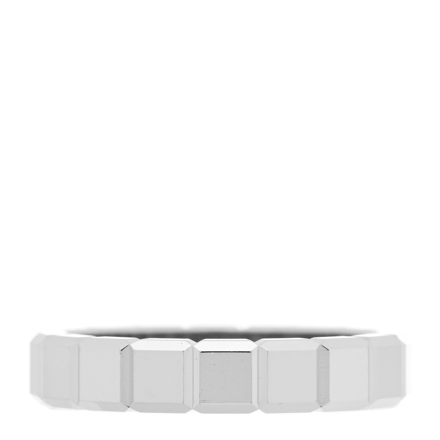 Chopard 18K White Gold Ice Cube Band Ring 53 6.5 3 of 4
