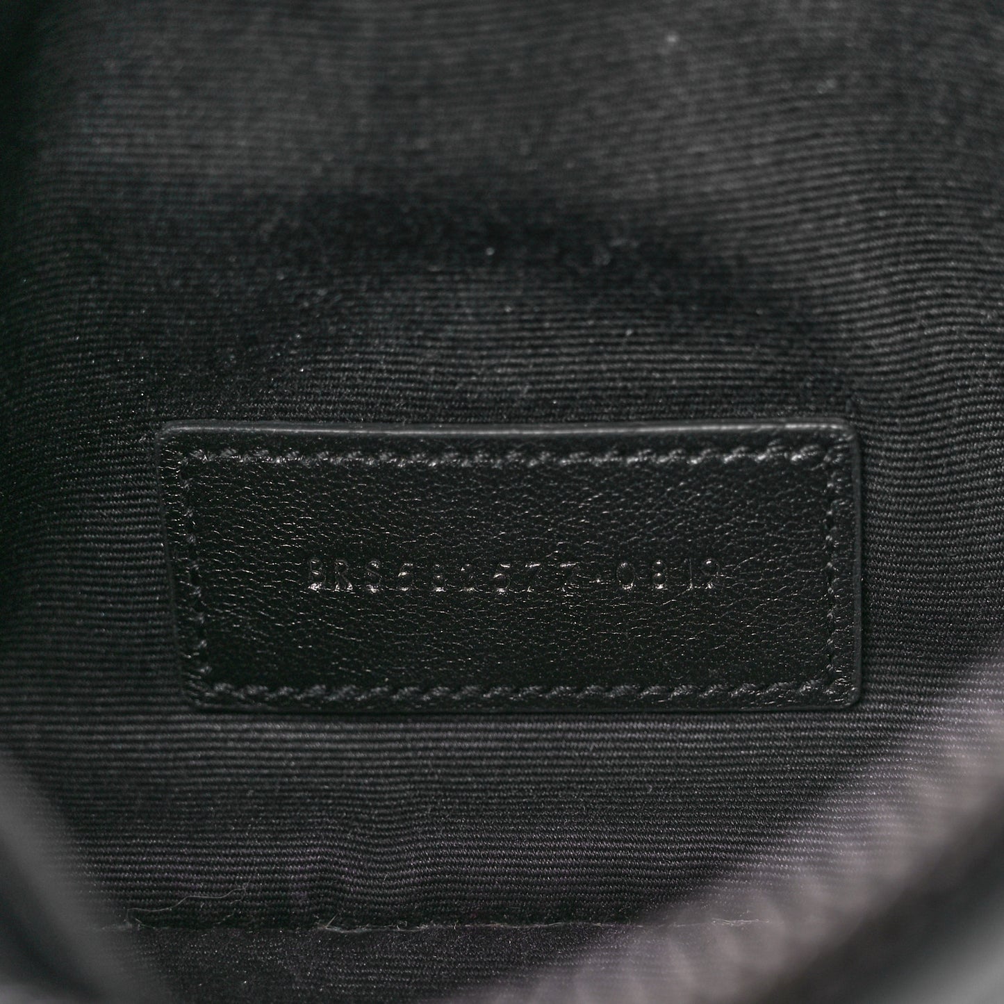Crinkled Calfskin Matelasse Monogram Niki Bill Pouch Black