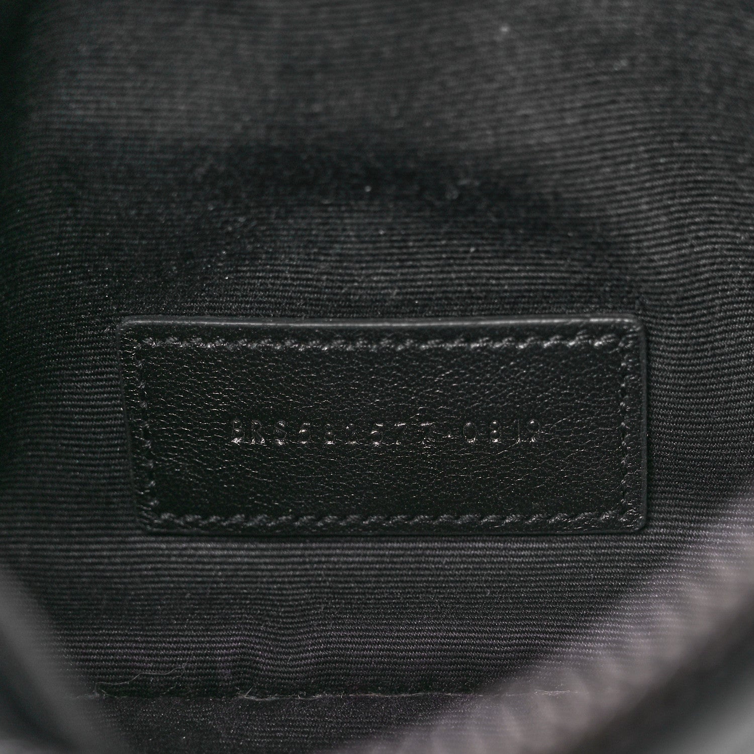 Saint Laurent Crinkled Calfskin Matelasse Monogram Niki Bill Pouch Black 7 of 12