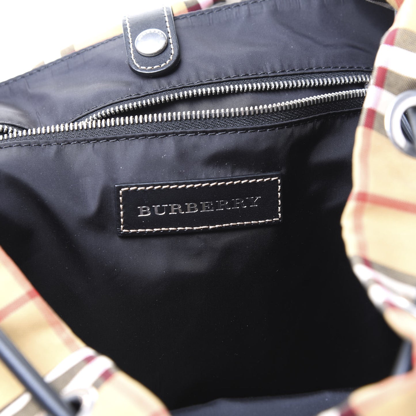 Canvas Vintage Check Large Rucksack Backpack Antique Yellow