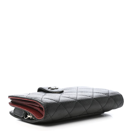 Chanel Caviar Quilted Zipped Pocket Wallet Black 4 of 11