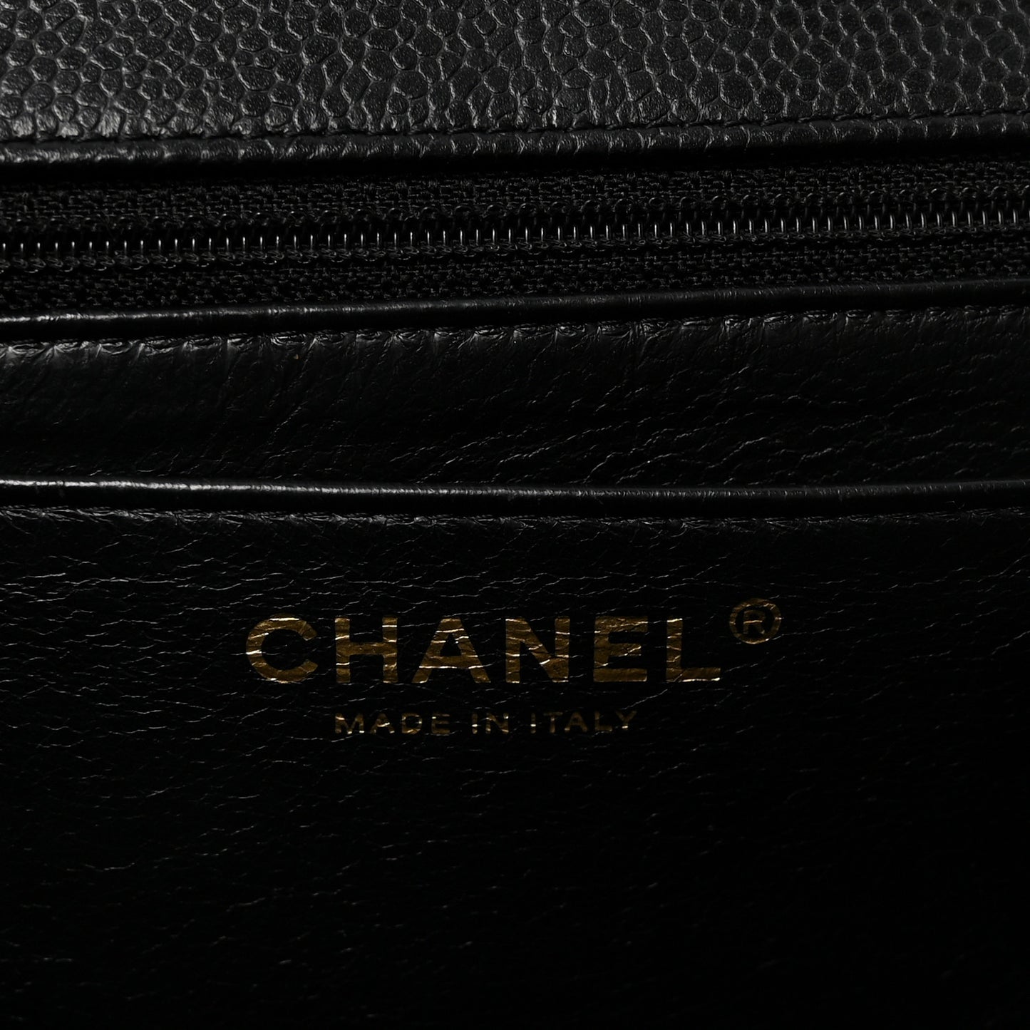 Caviar Quilted Jumbo Single Flap Black