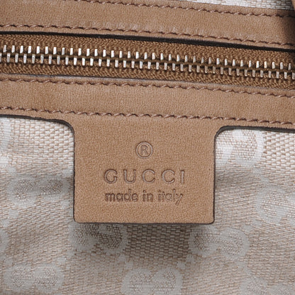 Gucci Nubuck Large Soft Stirrup Shoulder Bag Light Brown 6 of 7