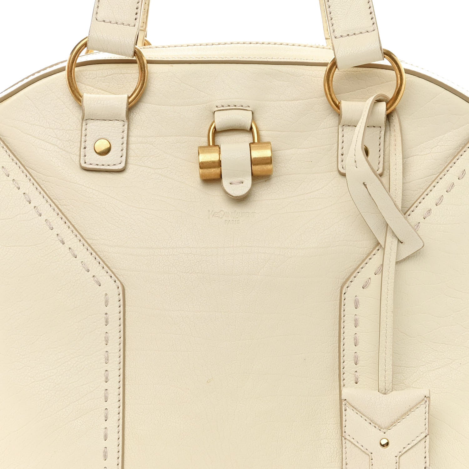 Saint Laurent Calfskin Large Muse Ivory 7 of 11
