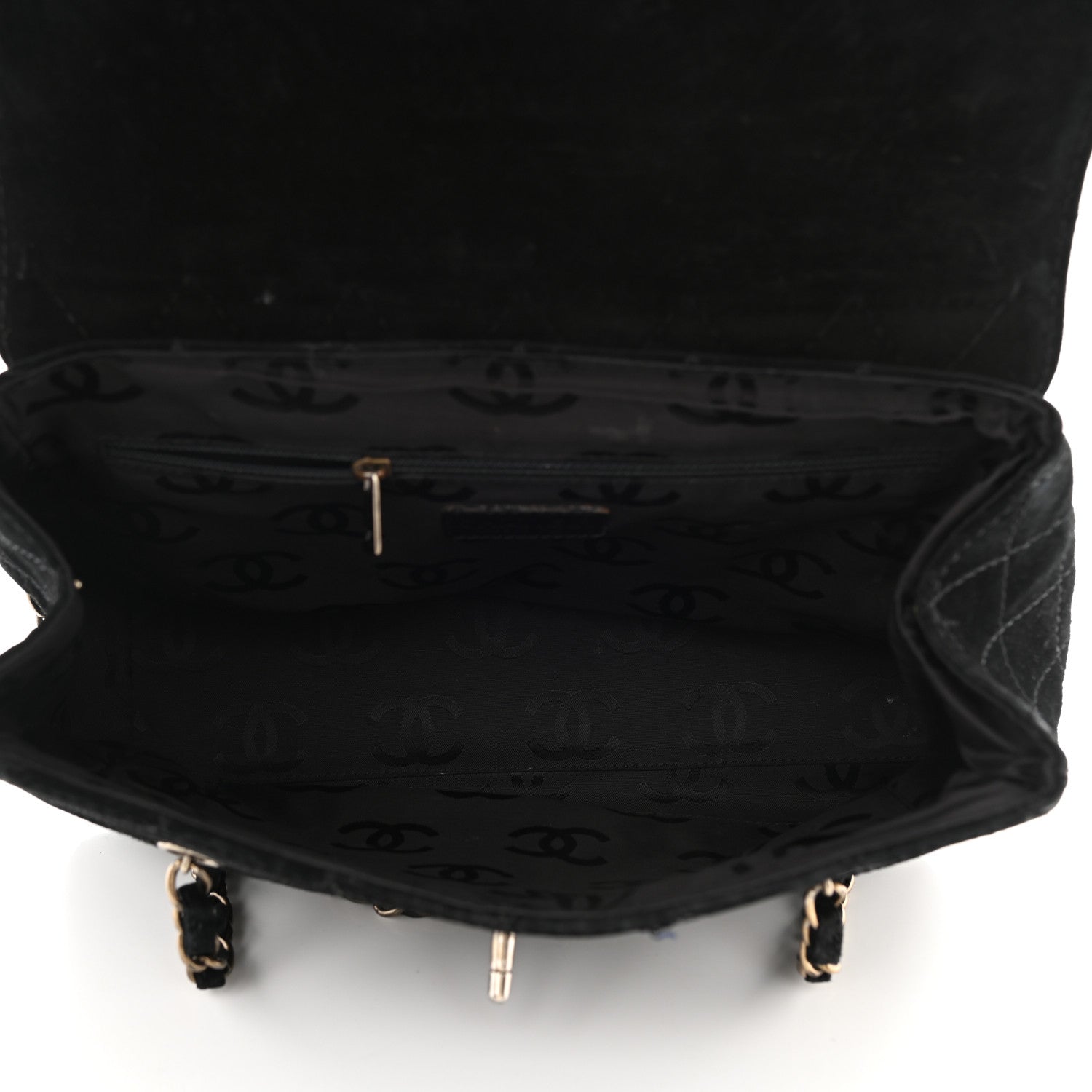 Chanel Suede Jumbo Single Flap Black 5 of 11