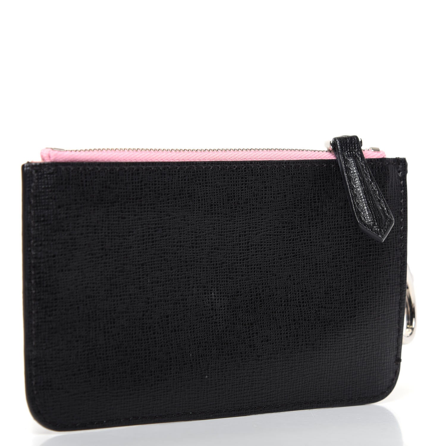 Fendi Vitello Elite Century Hypnoteyes Studded Coin Pouch Key Case Bubblegum Multicolor 3 of 6