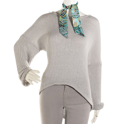 Hermes Silk Les Flots Du Cheval Twilly Turquoise 2 of 6