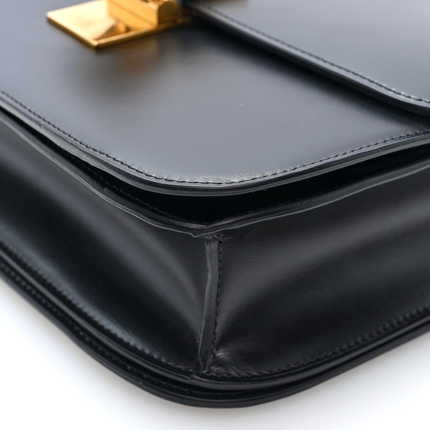 Celine Box Calfskin Medium Classic Box Flap Bag Black 9 of 9