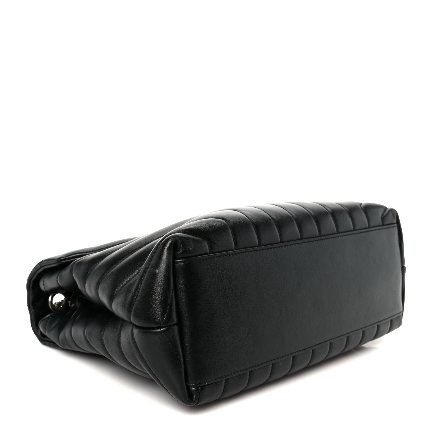 Saint Laurent Calfskin Y Quilted Monogram Medium Loulou Chain Satchel Black 4 of 11