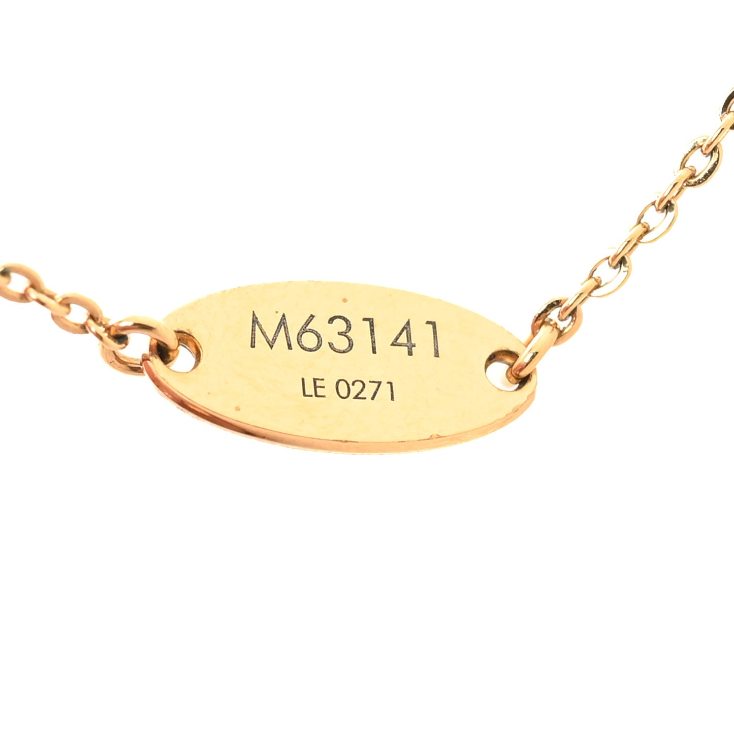 Nanogram Name Tag Necklace Gold