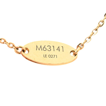 Louis Vuitton Nanogram Name Tag Necklace Gold 4 of 4