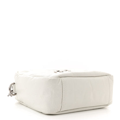 Balenciaga Agneau Arena XS Monaco Camera Shoulder Bag Optic White 4 of 10