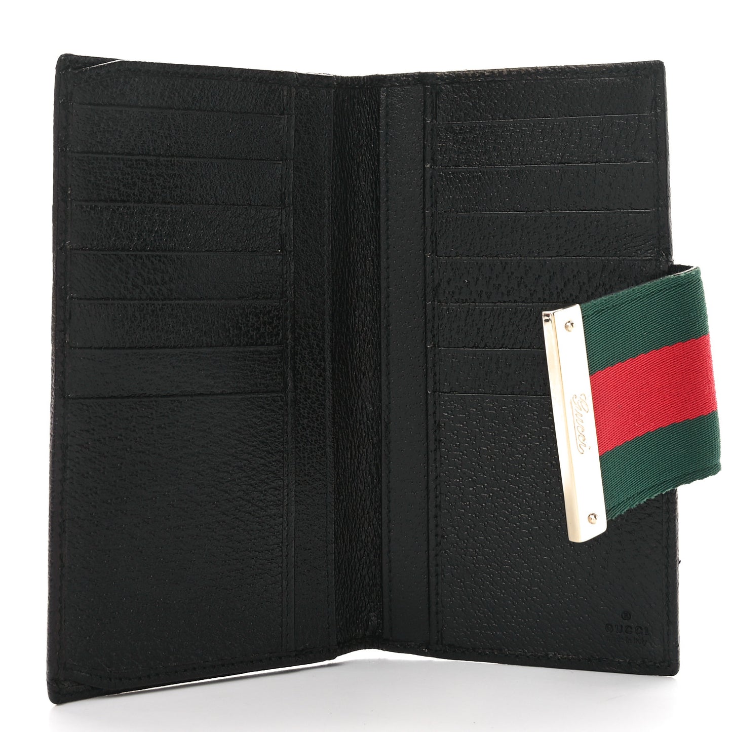 Monogram Ladies Web Continental Wallet Black