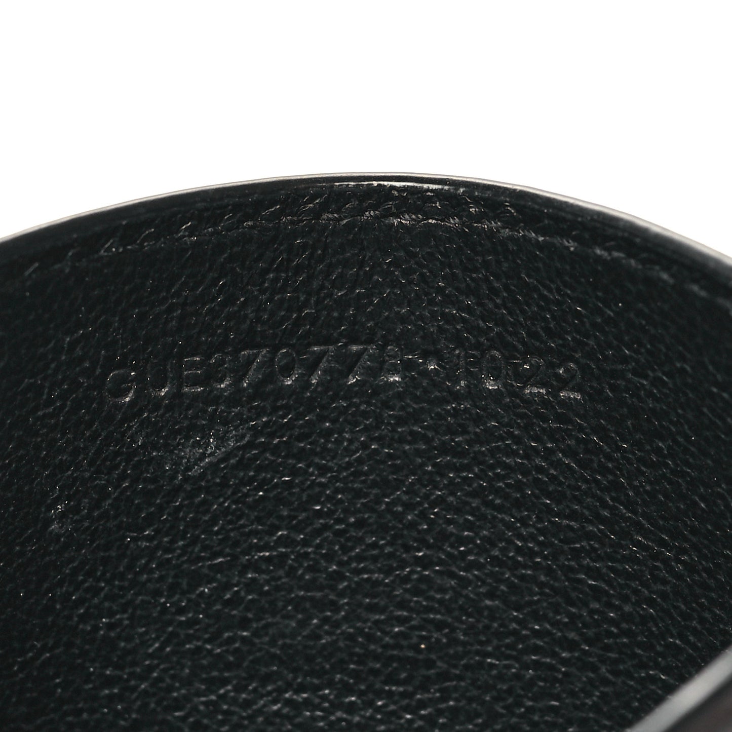 Calfskin Lambskin Snakeskin Embossed Monogram Credit Card Case Black White