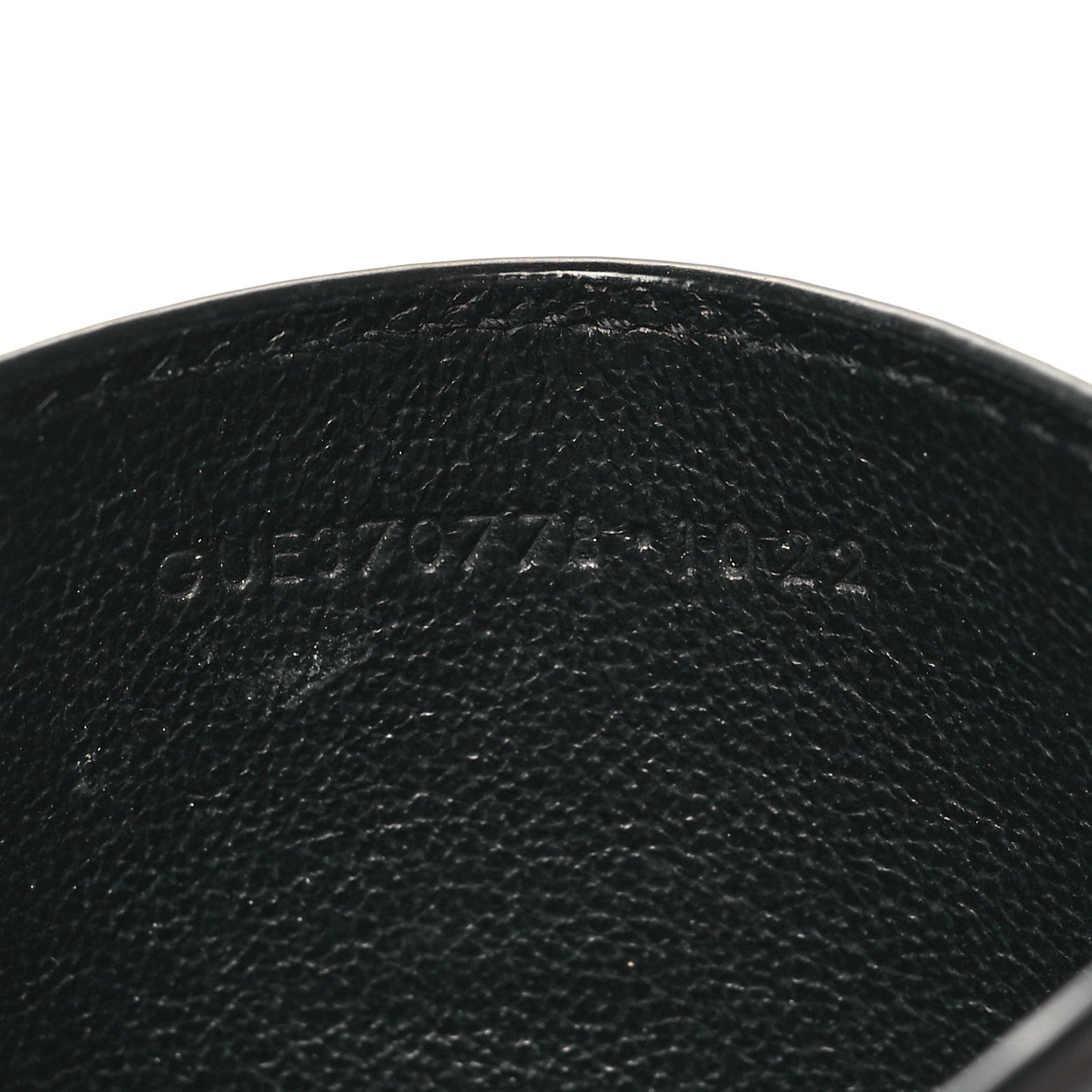Saint Laurent Calfskin Lambskin Snakeskin Embossed Monogram Credit Card Case Black White 7 of 9