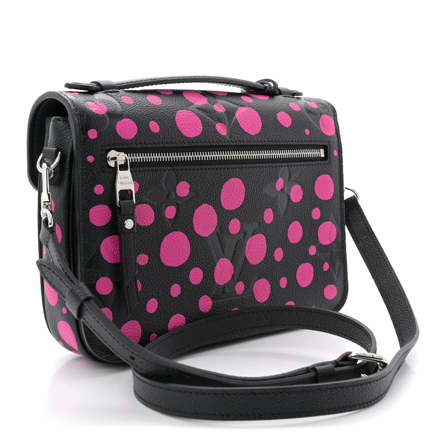 Louis Vuitton LV x YK Empreinte Monogram Giant Pochette Metis Black Fuchsia 3 of 11