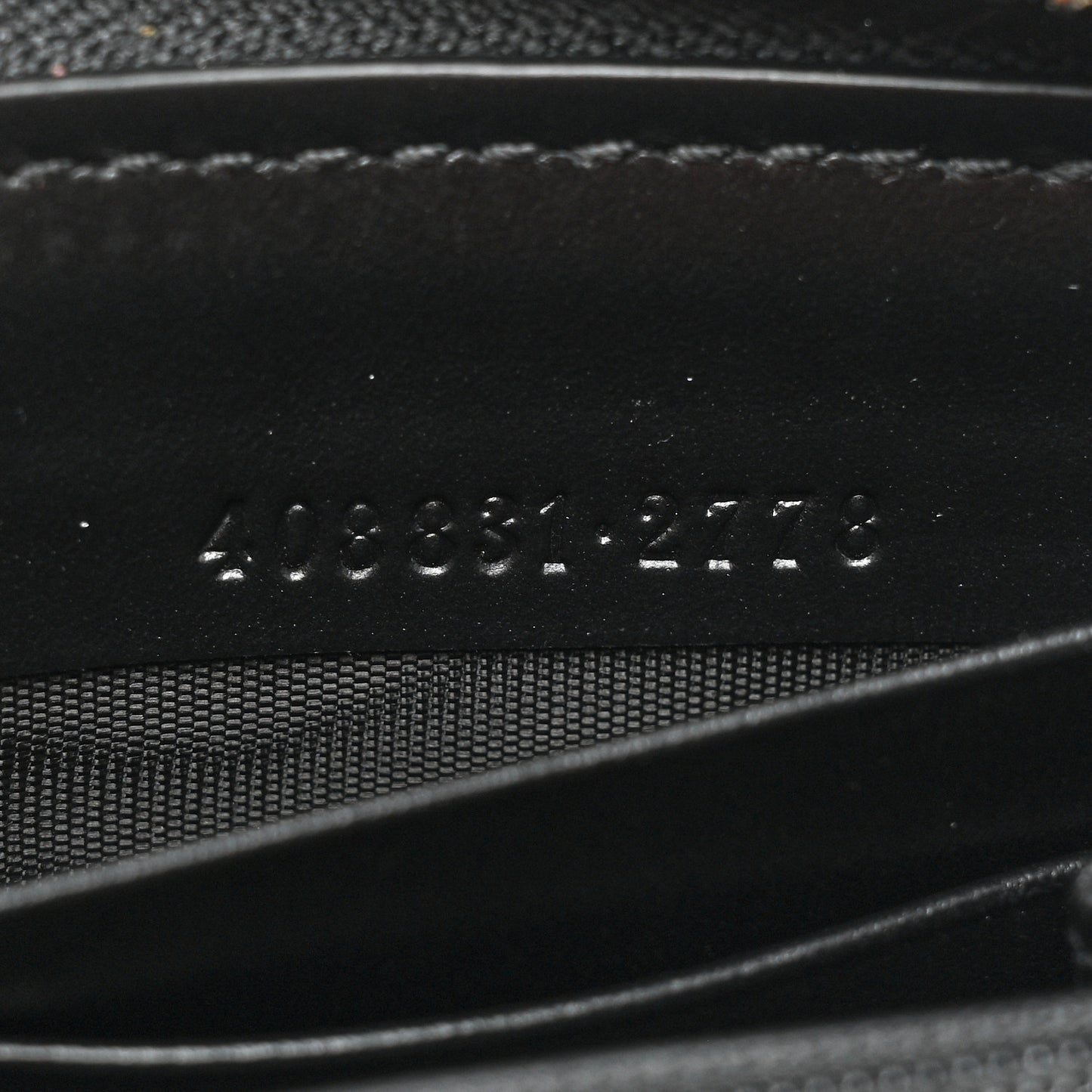Guccissima Web Zip Around Wallet Black