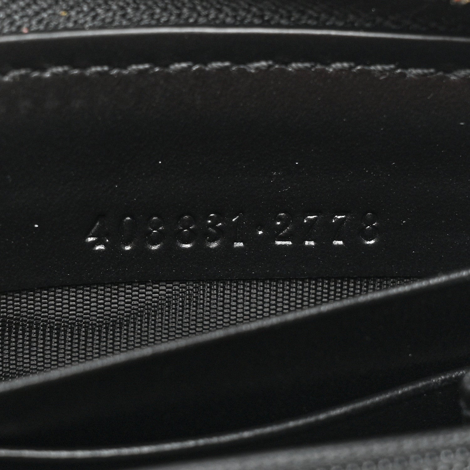 Gucci Guccissima Web Zip Around Wallet Black 10 of 11
