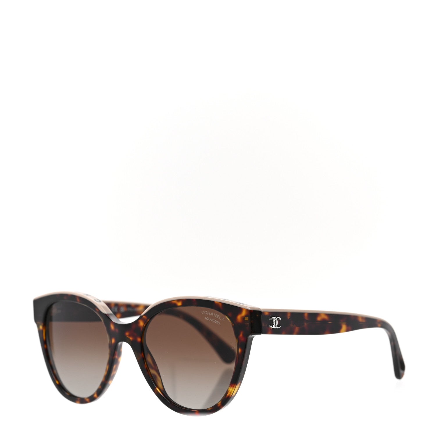 Chanel Acetate Polarized CC Butterfly Sunglasses 5414 Tortoise 1 of 8