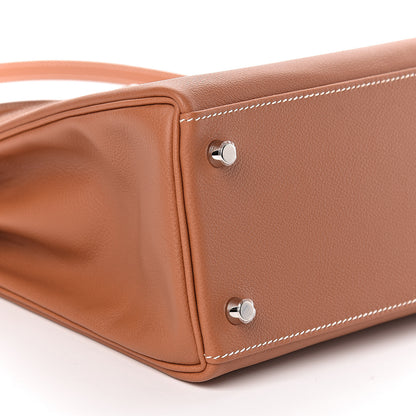 Hermes Evercolor Verso Kelly Retourne 32 Gold Rose Azalee 20 of 41