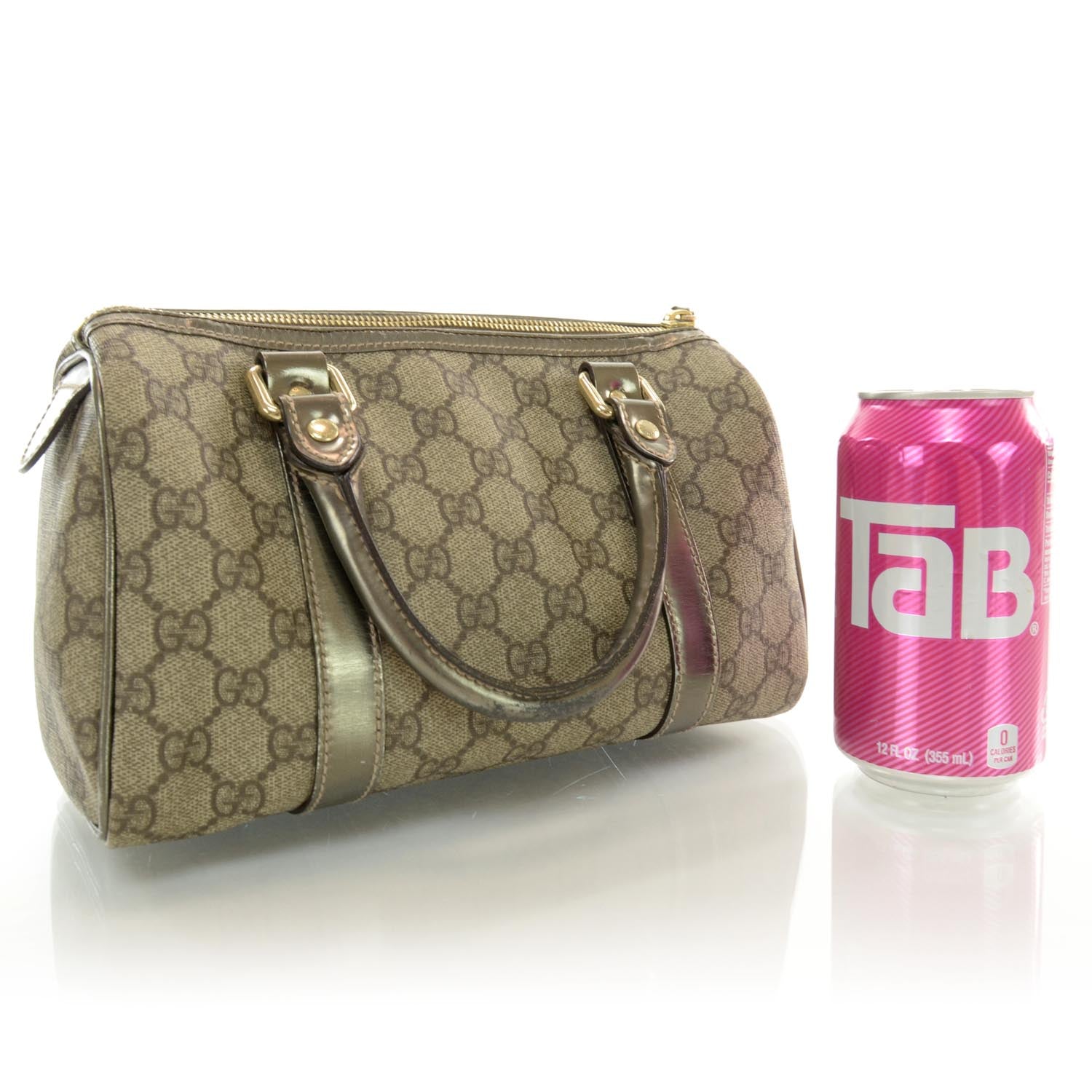 Gucci Monogram Small Joy Boston Metallic 2 of 7