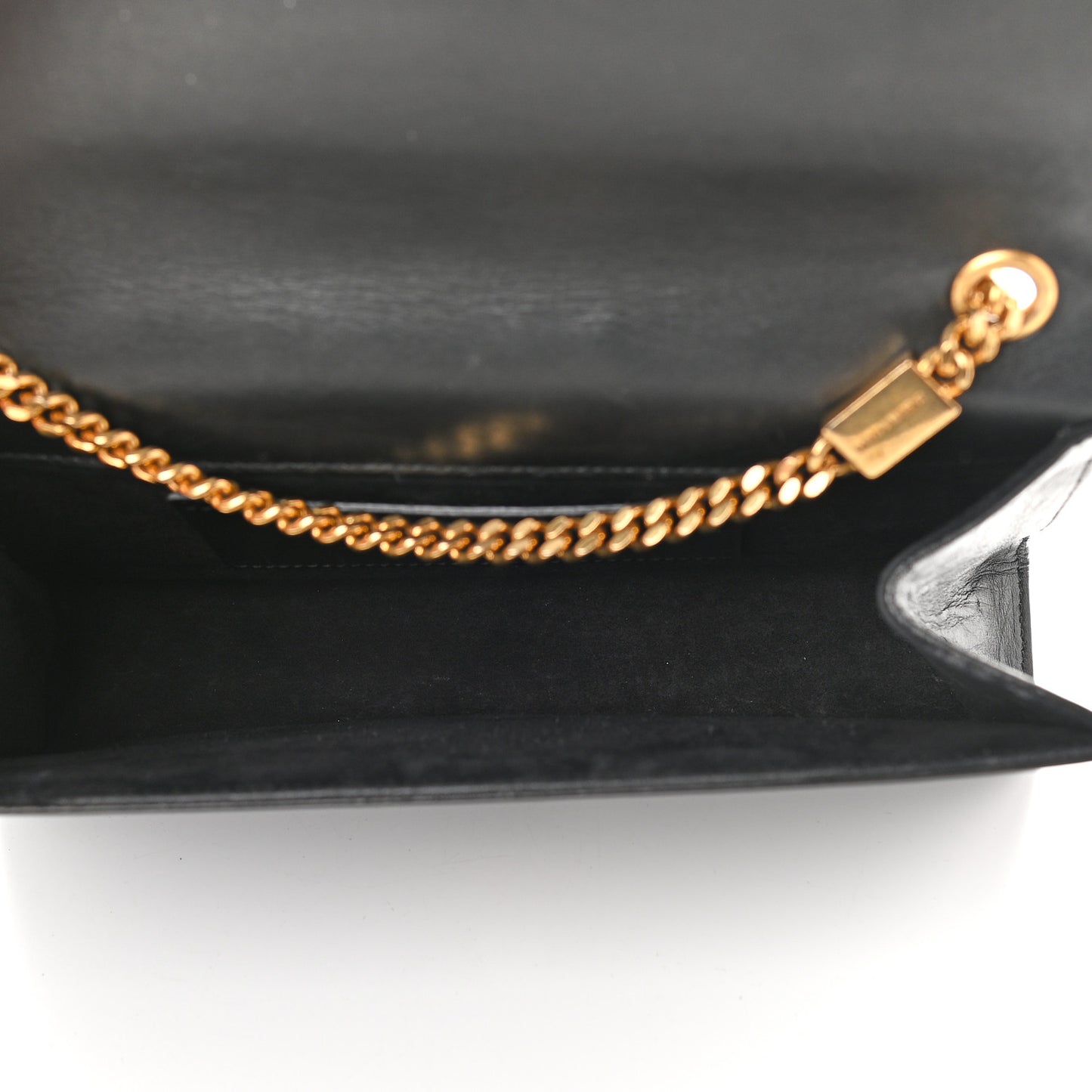 Smooth Calfskin Medium Classic Monogram Kate Tassel Satchel Black