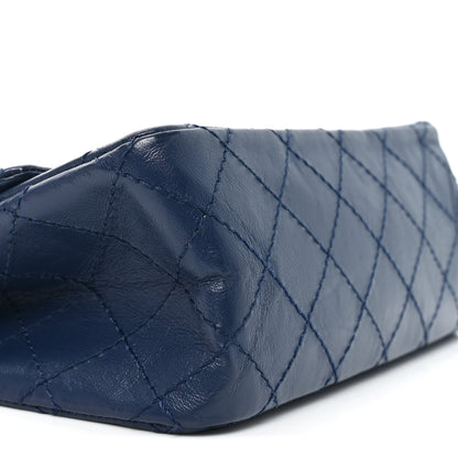 Chanel Aged Calfskin Quilted 2.55 Reissue Mini Flap Navy 9 of 10