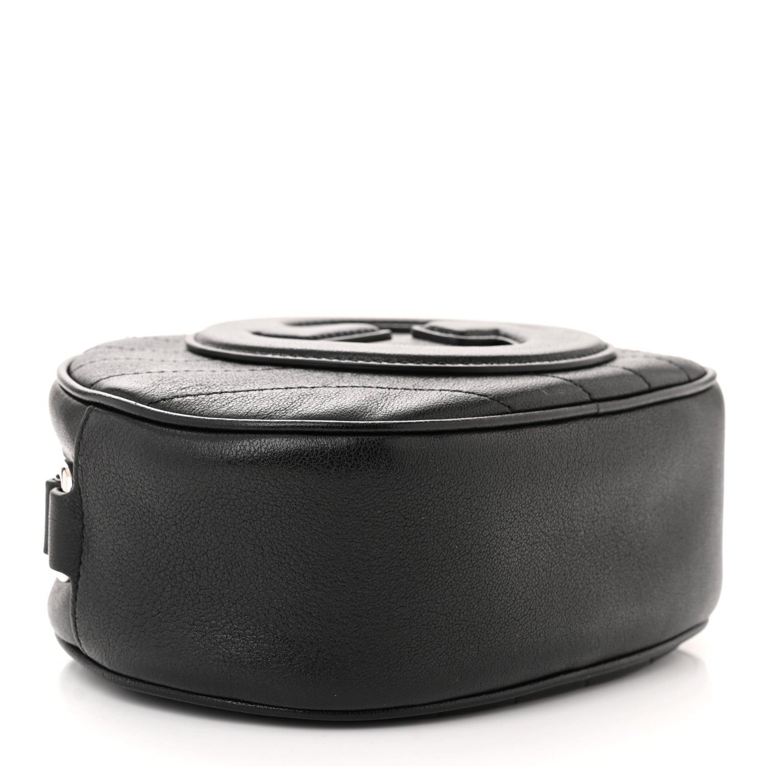 Gucci Sakai Be Green Calfskin Diagonal Stitched Mini Blondie Shoulder Bag Black 4 of 10