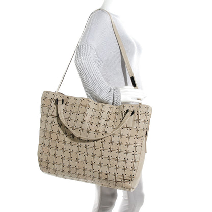 Burberry Prorsum Calfskin Studded Large Warrior Tote Beige 3 of 10