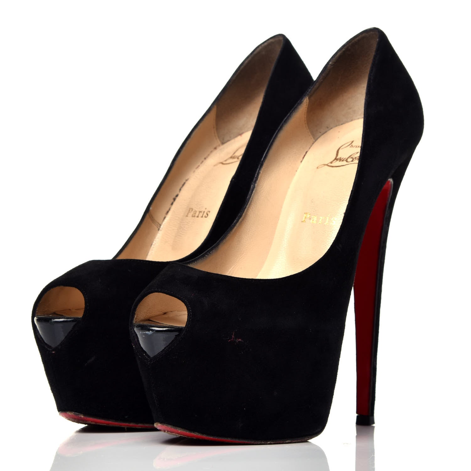 Christian Louboutin Veau Velours Highness 160 Pumps 39 Black 3 of 8