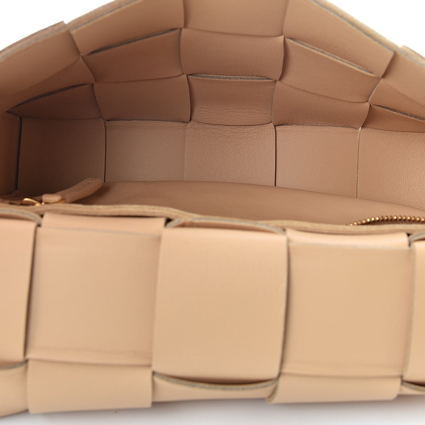 Nappa Maxi Intreccio Cassette Bag Nude
