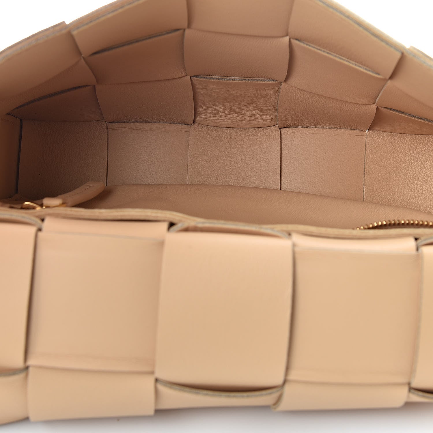 Bottega Veneta Nappa Maxi Intreccio Cassette Bag Nude 5 of 10