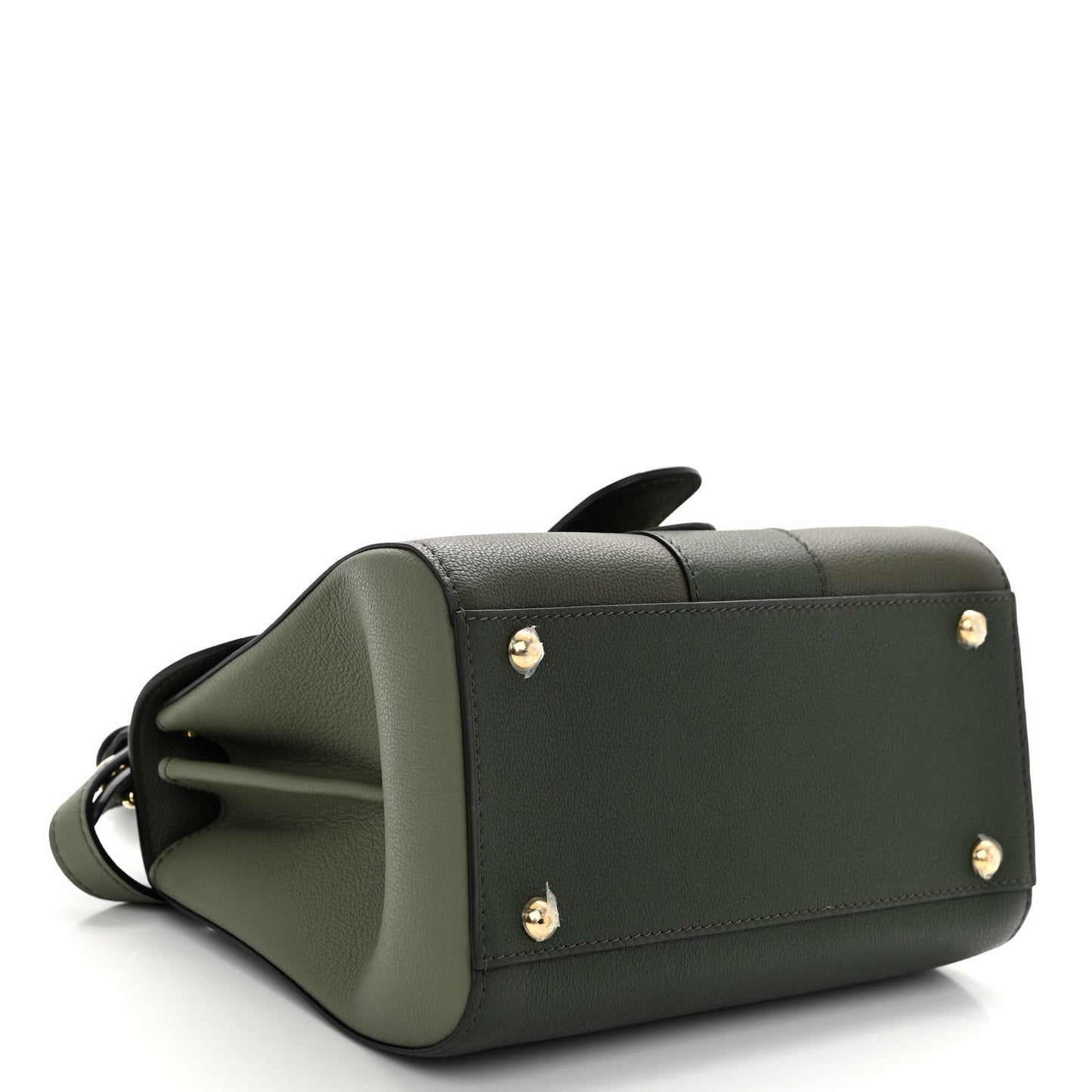 Grained Rodeo Calfskin Mini Brillant Camaieux Satchel Kaki