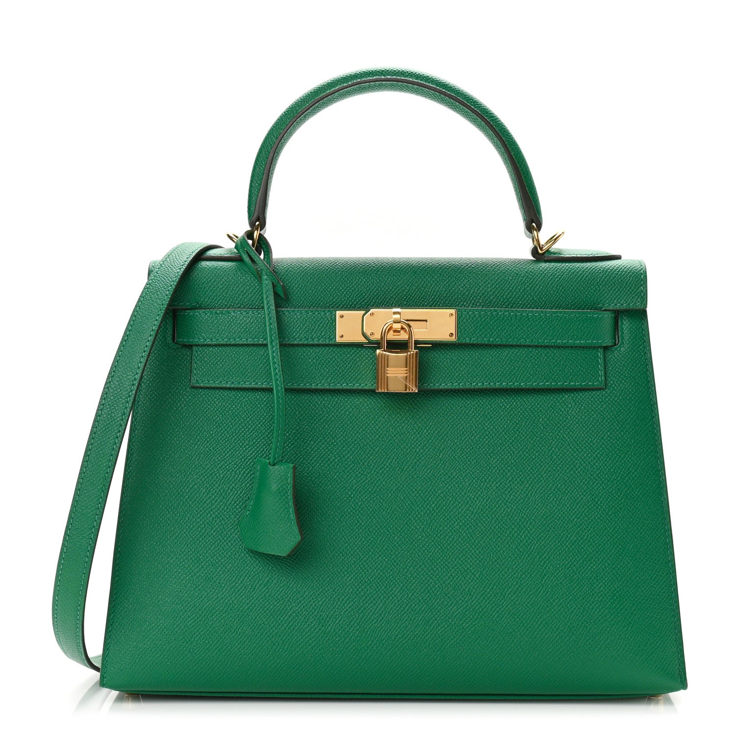Hermes Epsom Kelly Sellier 28 Vert Vertigo 1 of 11