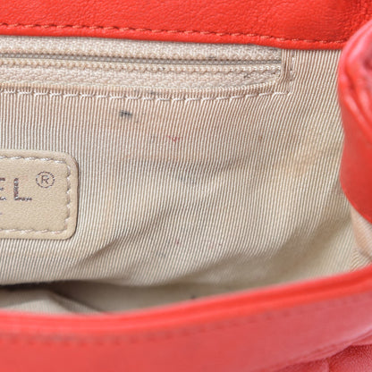 Chanel Washed Lambskin Mini Chain Around Messenger Red 6 of 11